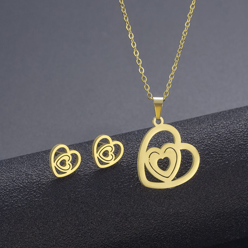 Wholesale Stainless Steel Necklace and Earrings Set